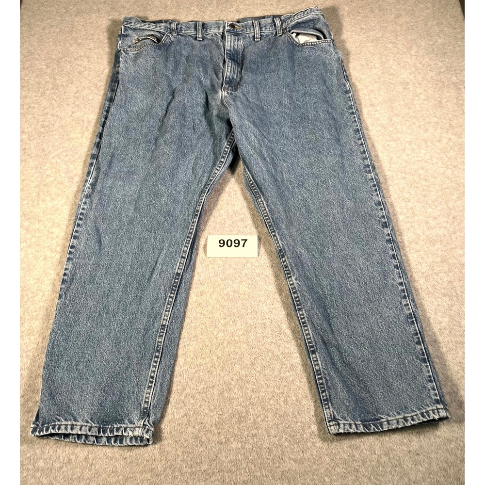 Wrangler Jeans Mens 44x30 Blue Denim Medium Wash‎ Cotton Relaxed Fit Streetwear